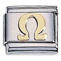 Afbeelding van Zoppini - 9mm - diversen goud omega teken