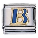 Afbeelding van Zoppini - 9mm - letter B emaille