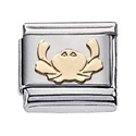 Afbeelding van Zoppini - 9mm - horoscoop kreeft goud