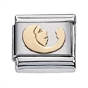 Afbeelding van Zoppini - 9mm - horoscoop maagd goud