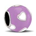 Afbeelding van Cool kids - CK037 Heart purple white