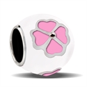 Afbeelding van Cool kids - CK031 Lucky leaf white pink