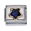 Afbeelding van Zoppini - 9mm - Synthetische steen ster blauw