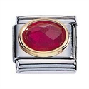 Afbeelding van Zoppini - 9mm - Synthetische steen rood