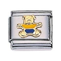 Afbeelding van Zoppini - 9mm - dieren beer geel / blauw