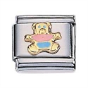 Afbeelding van Zoppini - 9mm - dieren beer rose / blauw