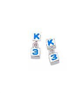 Afbeelding van K3 - Oorbellen - KO3 I love you blauw